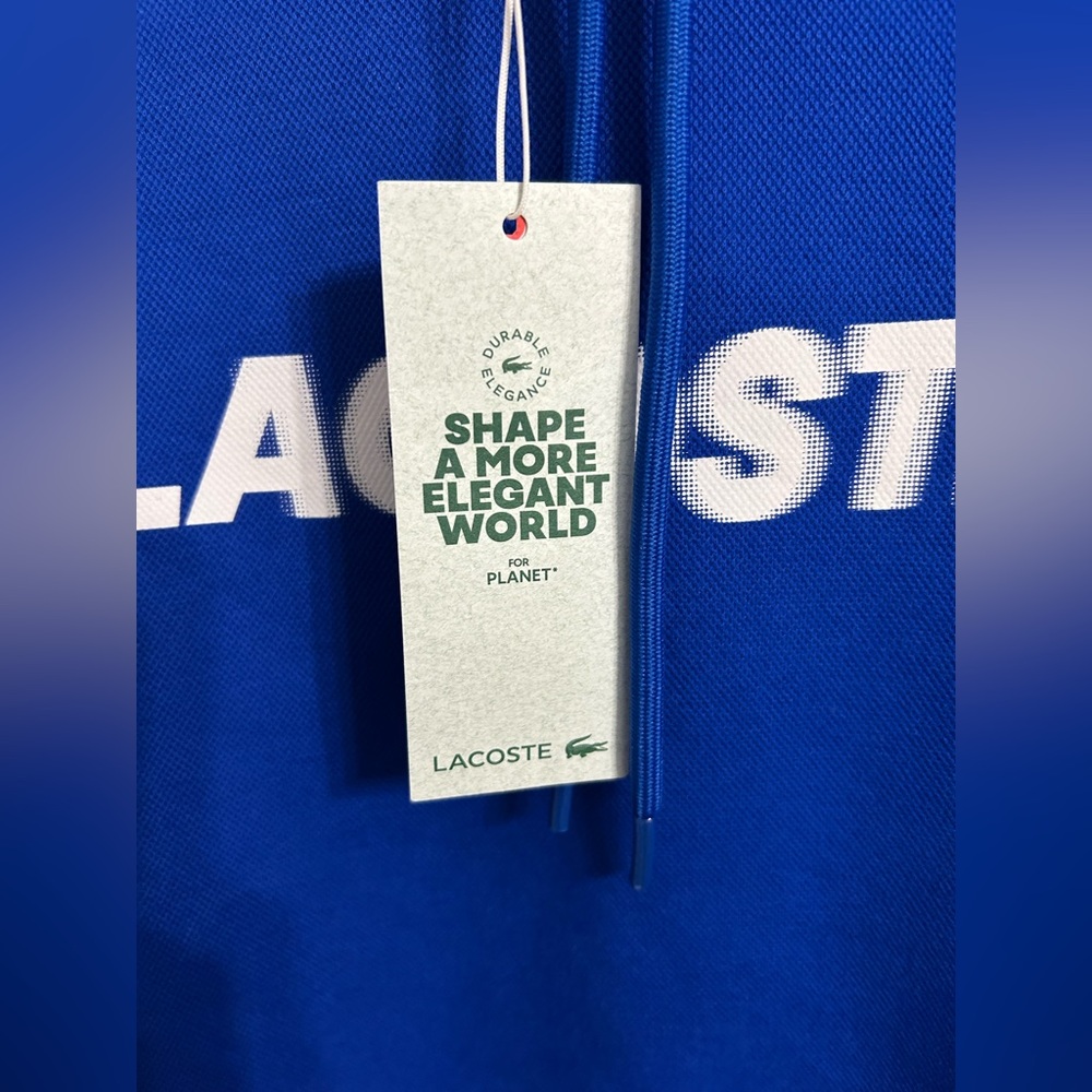 Lacoste Men’s Pique Hoodie - Picture 9 of 15